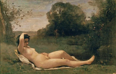Nymphe liegend, ca. 1857-58
